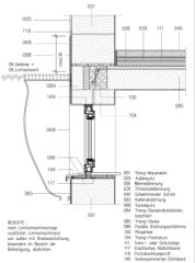Vertikalschnitt Lichtschacht (ungedämmter Keller)