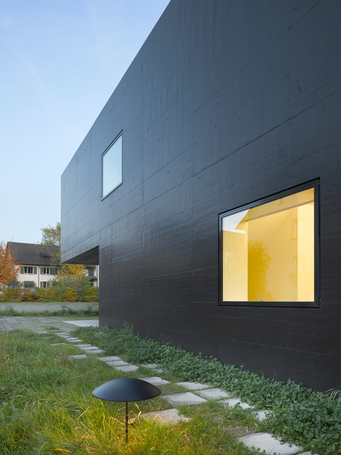 Die Nordfassade besitzt nur zwei Fenster