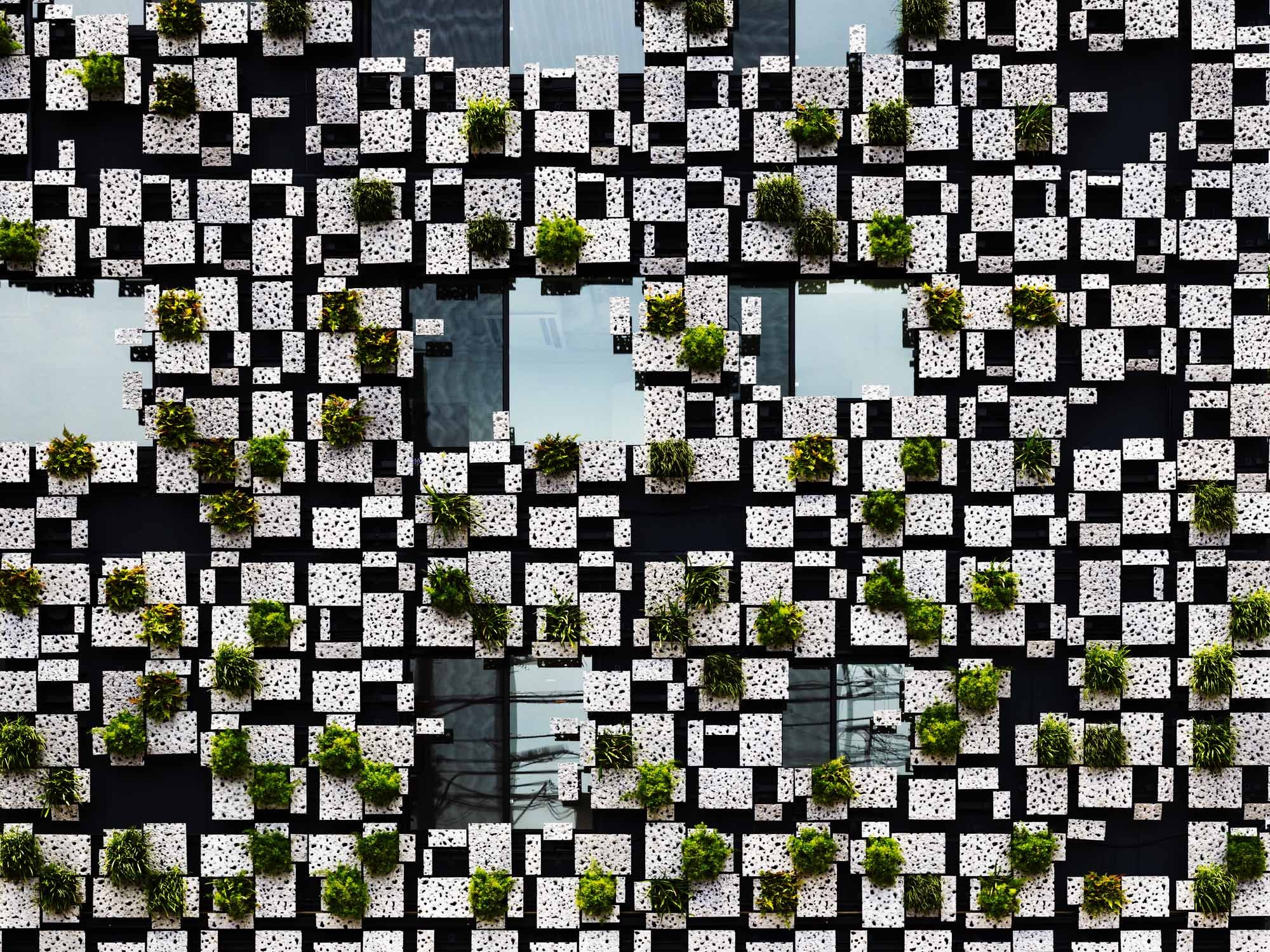 Eingangsfassade im Detail