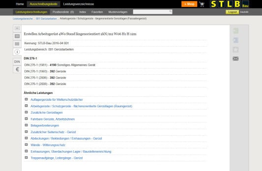 Ausschreibungstexte Gerüste | Gerüste und Schalungen | Planungshilfen ...