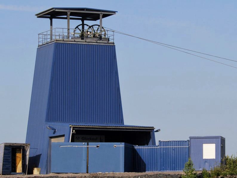 Förderturm Bergwerk Katzenberg
