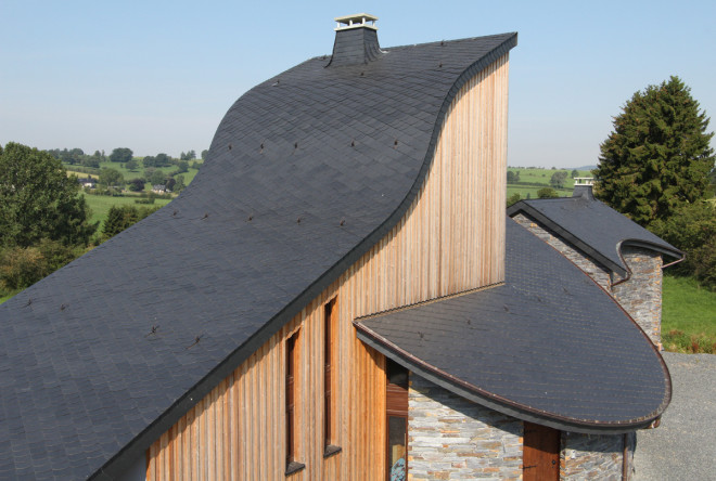 Schuppen-Deckung | Schiefer | Deckungsarten | Baunetz_Wissen
