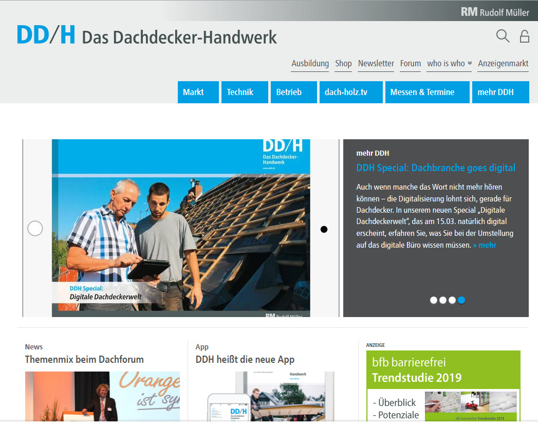 Dachdeckerhandwerk online