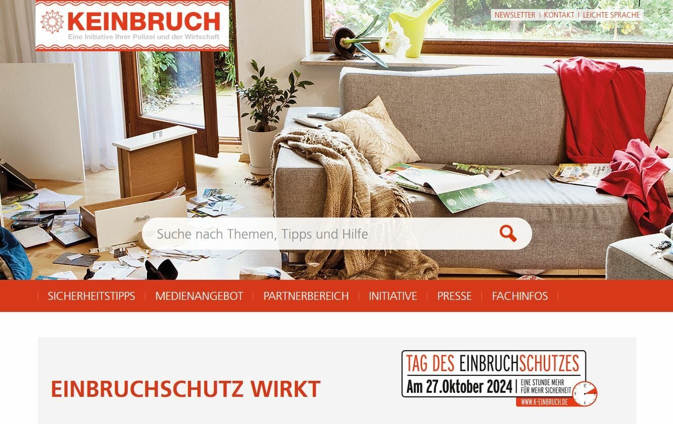 Sicher wohnen - Einbruchschutz