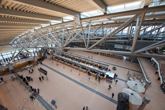 Das Dachtragwerk des Terminals 2