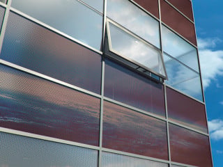 In Fassaden und Fenster integrierbare Dünnschichtmodule