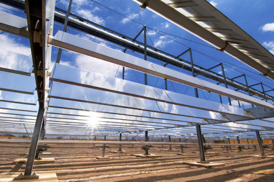 Fresnel-Kollektor auf der Plataforma Solar de Almería