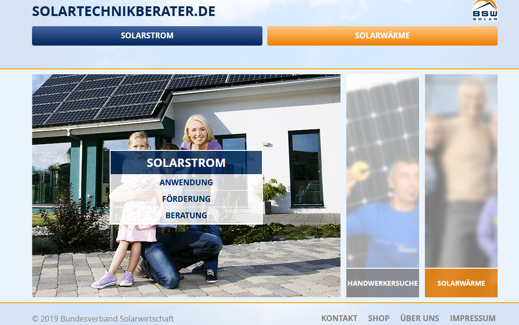 Onlineberater Solartechnik und -förderung