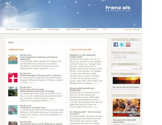Sonnenseite von Franz Alt