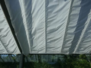Innen liegende Wintergartenmarkise aus Textil