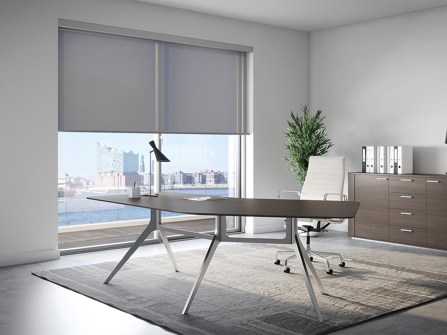 Durch die Einwicklung des Behangs in die Kassette, ist er vor Staub und Schmutz geschützt.