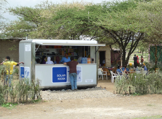 Die Erweiterung des Kiosks zu einem kleinen Dorfcafé ist denkbar