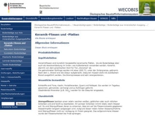 Ökologisches Baustoffinformationssystem