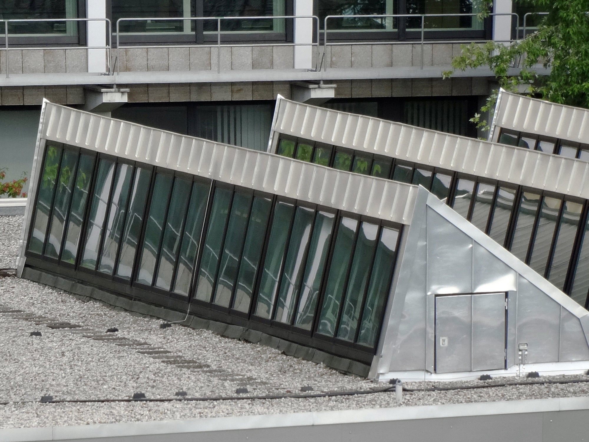 Sheddächer an der Staatsbibliothek zu Berlin, Architekt: Hans Scharoun