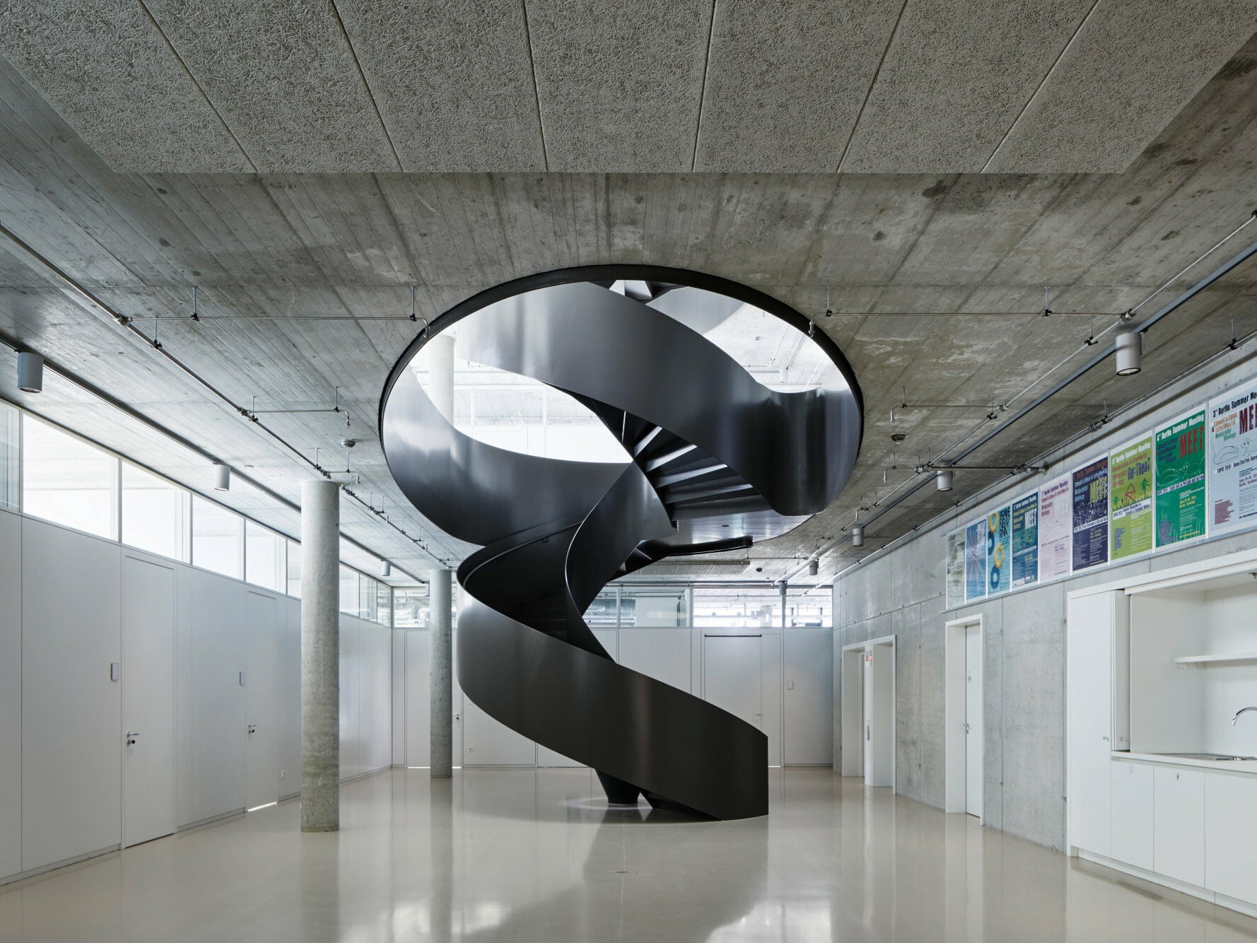 Faltwerktreppe im Berlin Institute for Medical Systems Biology 