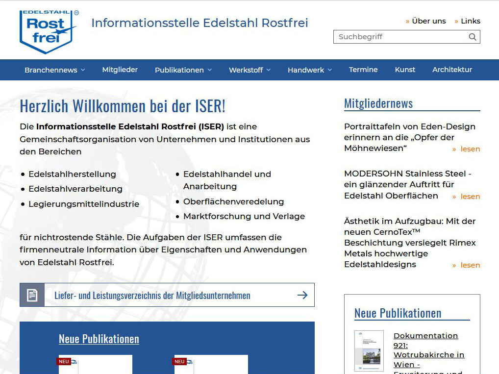 Informationsstelle Edelstahl Rostfrei