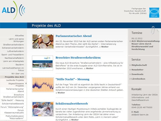 Arbeitsring Lärm der DEGA