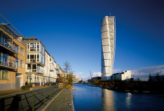Der gedrehte Turm ist eines der beiden Wahrzeichen von Malmö