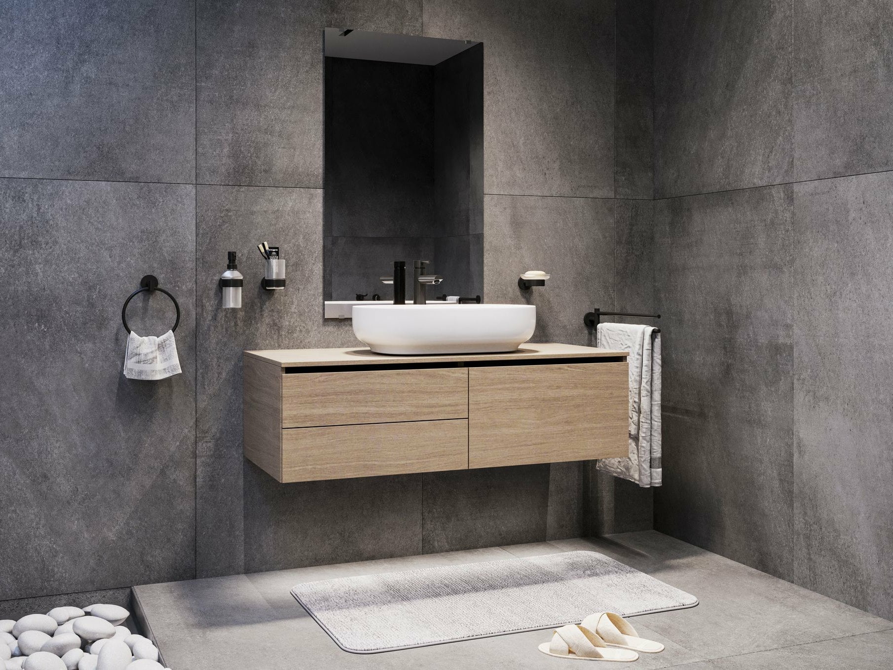 Ablagen, Handtuchhalter, Spender, Haken und WC-Garnituren von Erlau.