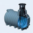 Regenwasserspeicher aus Kunststoff für den Einbau ins Erdreich