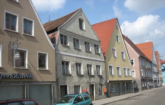 Ansicht der Kempter Straße mit dem ehemaligen Gebäude