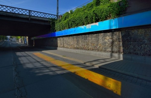 Die Bahntrasse zum Hauptbahnhof führt über die Goethestraße hinweg