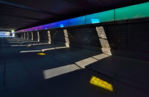 Der Tunnel wird rund um die Uhr gleichmäßig ausgeleuchtet
