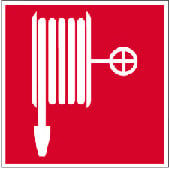 Symbol für Wandhydrant (ortsfester Löschschlauch)