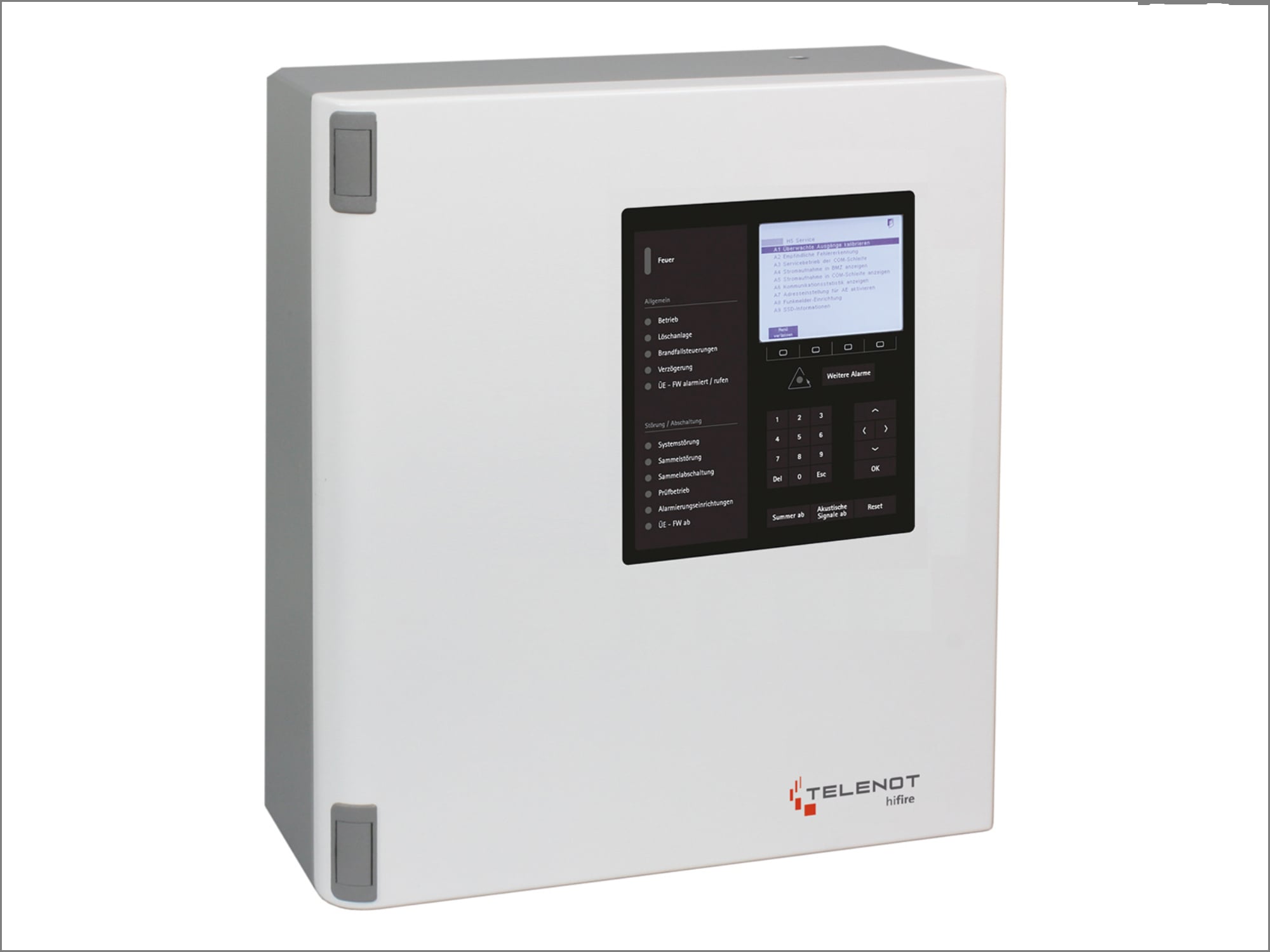 Brandmeldezentrale mit Bedien- und Anzeigeelementen
