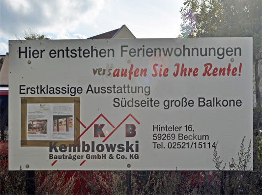 Werbeanlagen sind unter bestimmten Bedingungen ebenfalls verfahrensfrei