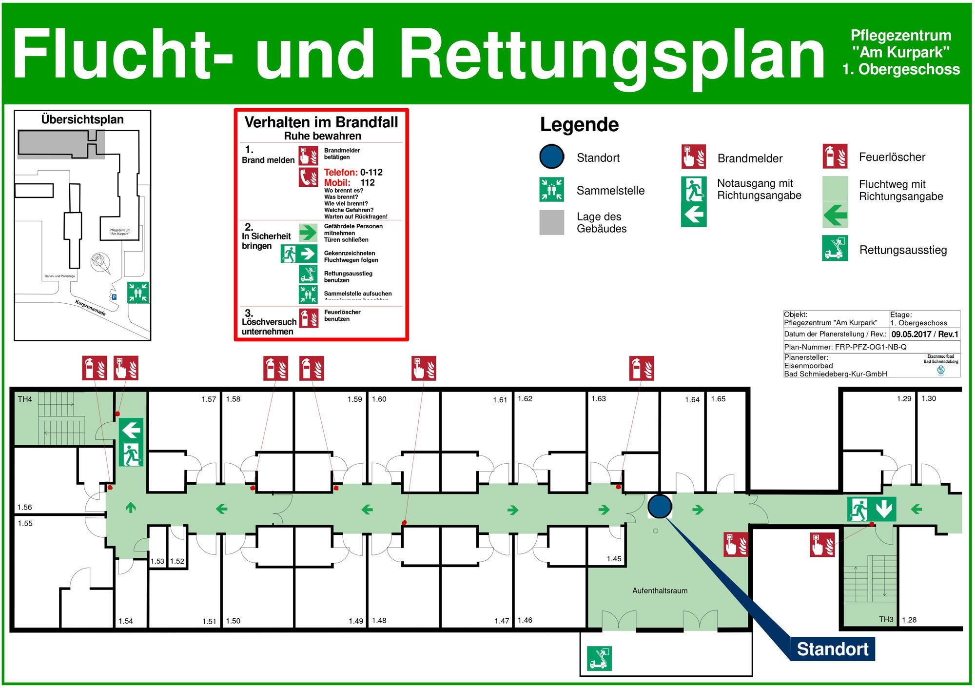 Flucht Und Rettungsplan Brandschutz Organisatorischer Bs Baunetz Wissen