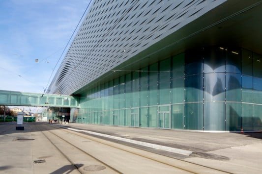 Eingangsseite zur Innenstadt von Kleinbasel im Westen