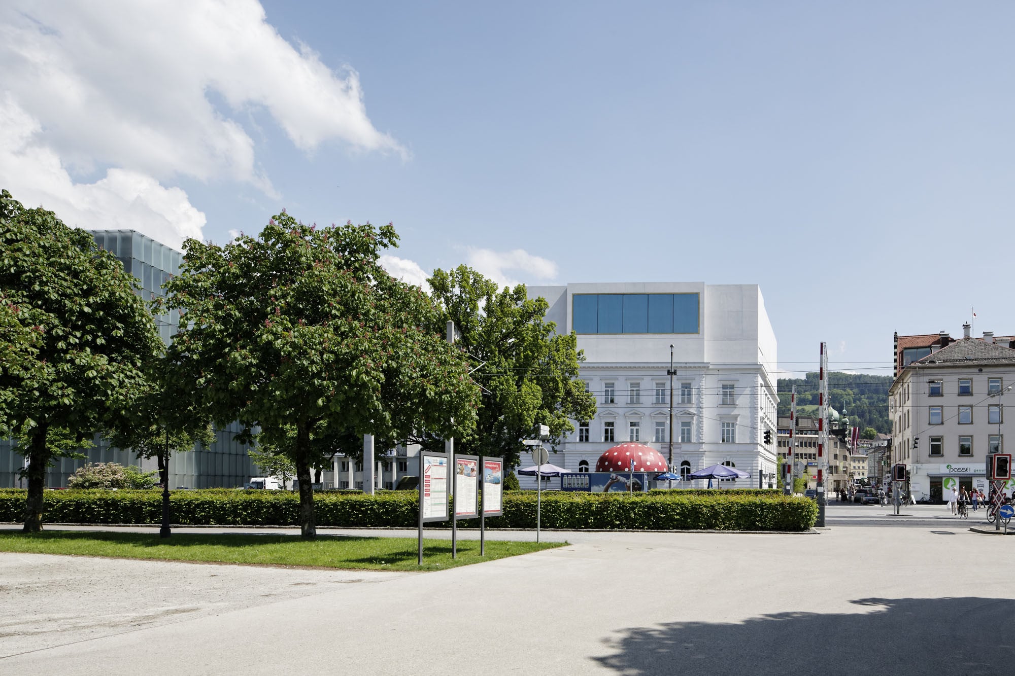 Das Vorarlberg Museum bildet den westlichen Abschluss der Bregenzer Kulturmeile entlang der Uferpromenade