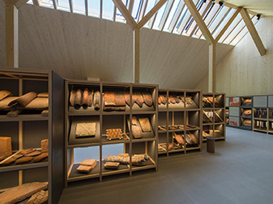 Ziegelausstellung im Neubau des Ziegelei-Museums Cham