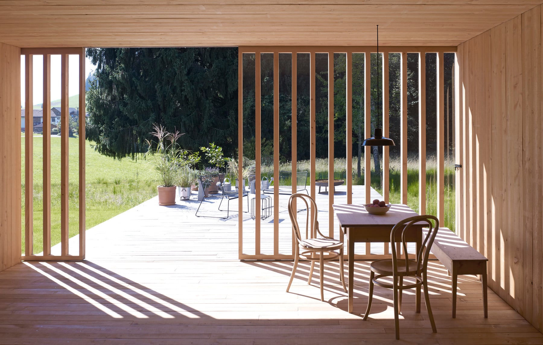 Bei der Gestaltung orientierte sich der Architekt an Bregenzerwälder Bauernhäusern