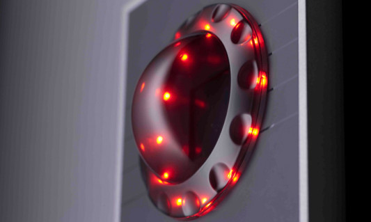 Der Sensor beleuchtet die Hand mit Infrarotlicht, das Blut in den Venen transportiert die Infrarotstrahlung und eine Kamera erstellt das individuelle Bild des Venenmusters