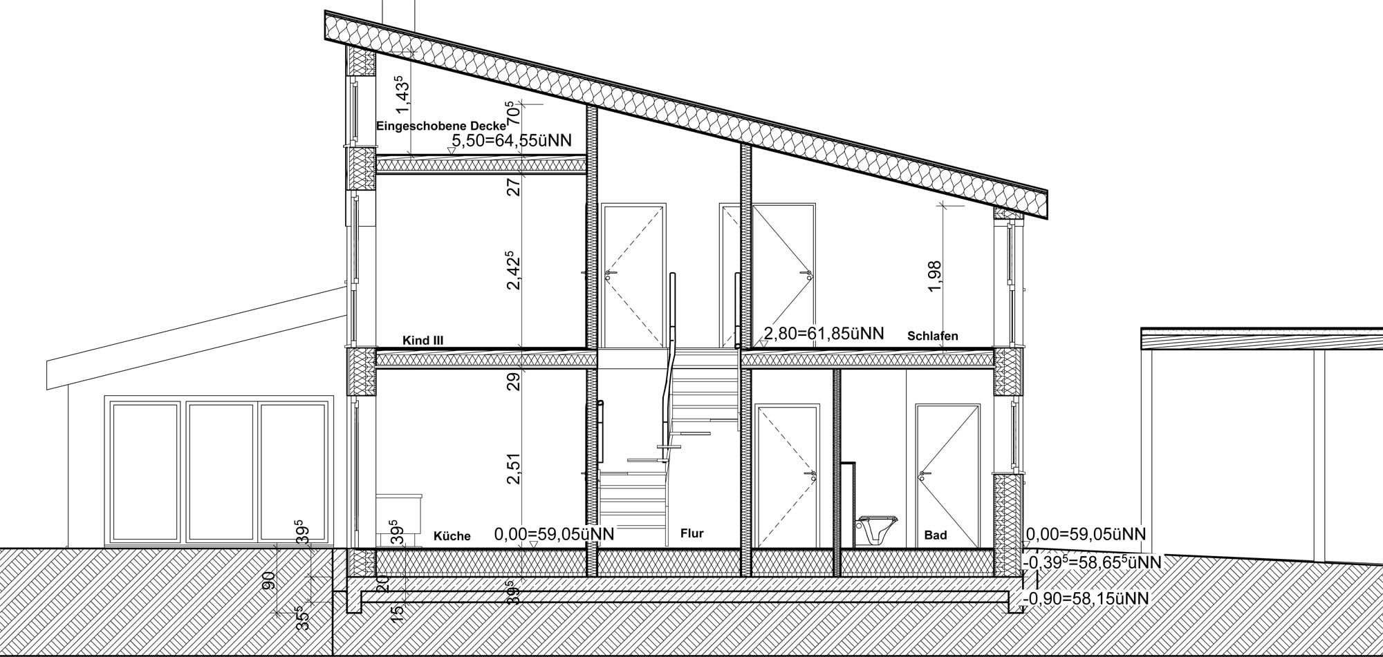 Passivhaus in Bonn-Oberkassel | Geneigtes Dach | Wohnen | Baunetz_Wissen