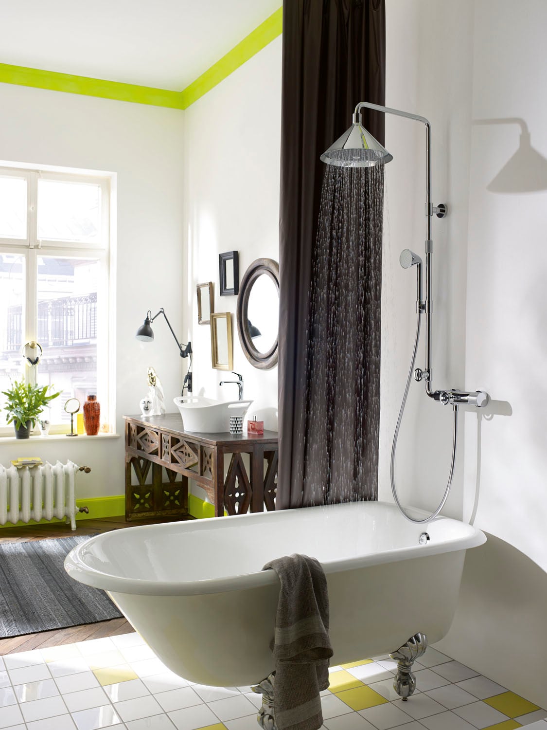 Showerpipe im Wohnumfeld