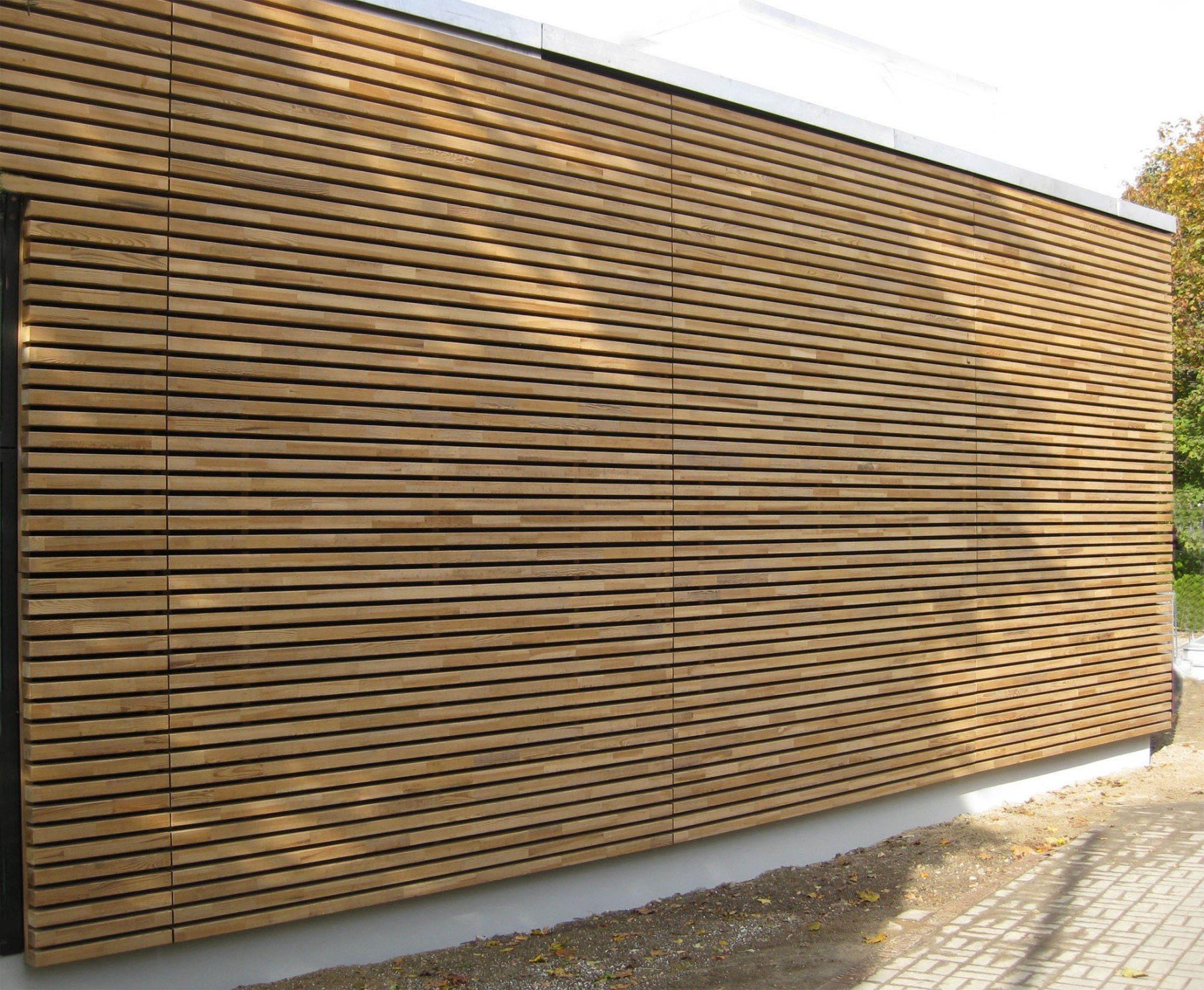 Wachs Durchtrankte Holz Fassadenprofile Fassade News Produkte Archiv Baunetz Wissen