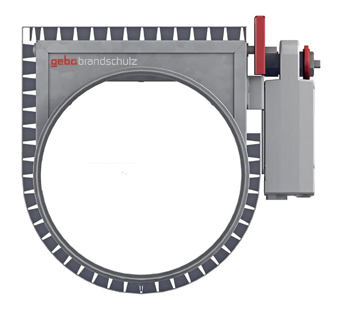Die Brandschutzklappe beeinträchtigt nicht den Querschnitt der Lüftungsrohre