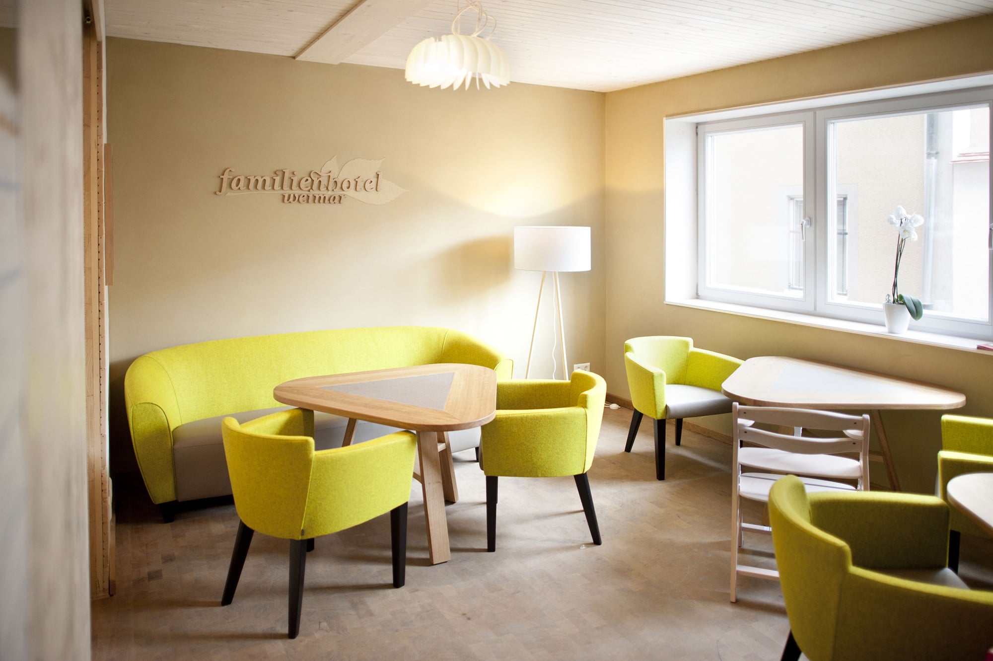 Die Lobby im Erdgeschoss 