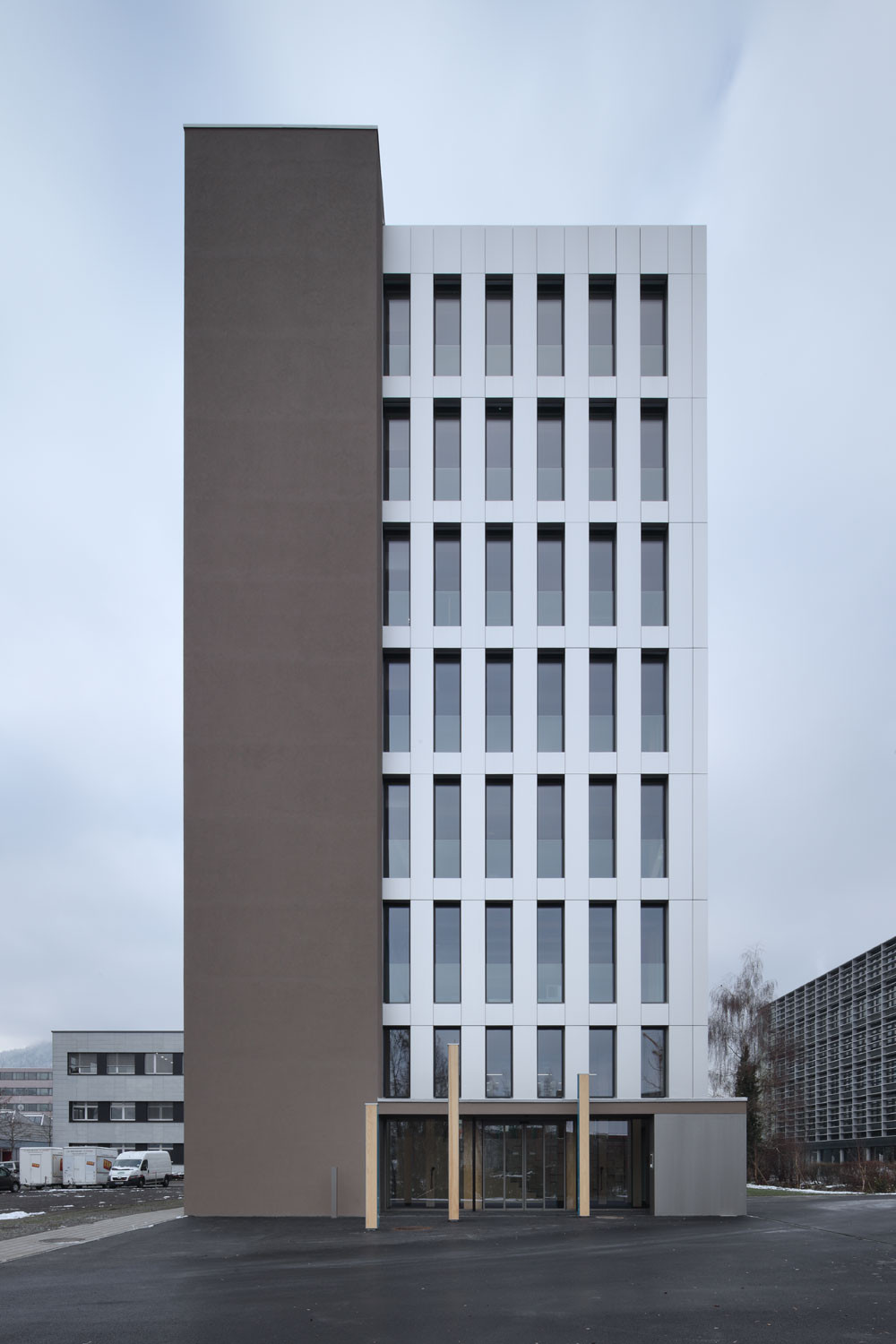 Dank des hohen Vorfertigungsgrades konnte der Rohbau in nur acht Tagen errichtet werden