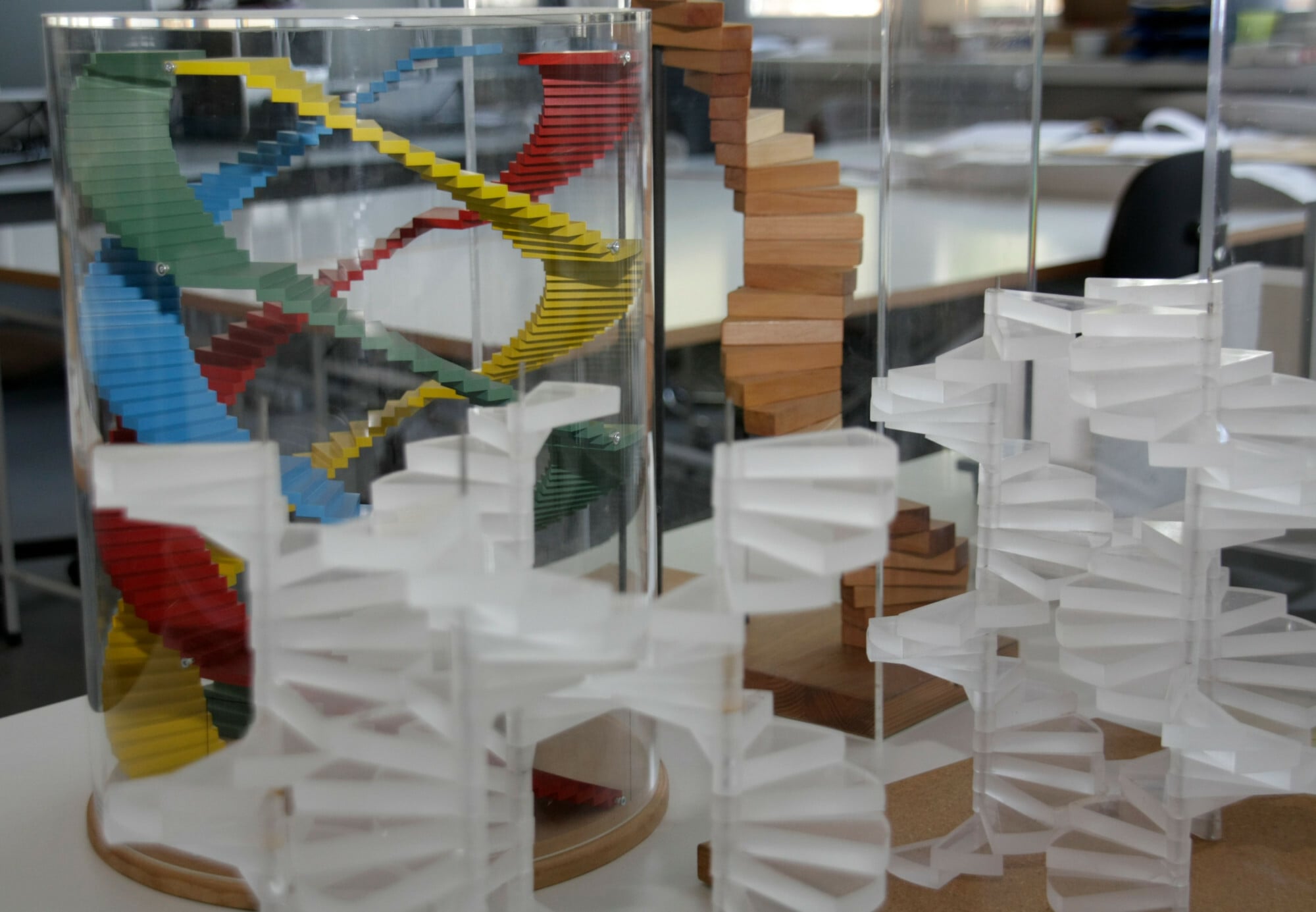 Treppenmodelle im Friedrich-Mielke-Institut für Scalalogie der OTH Regensburg