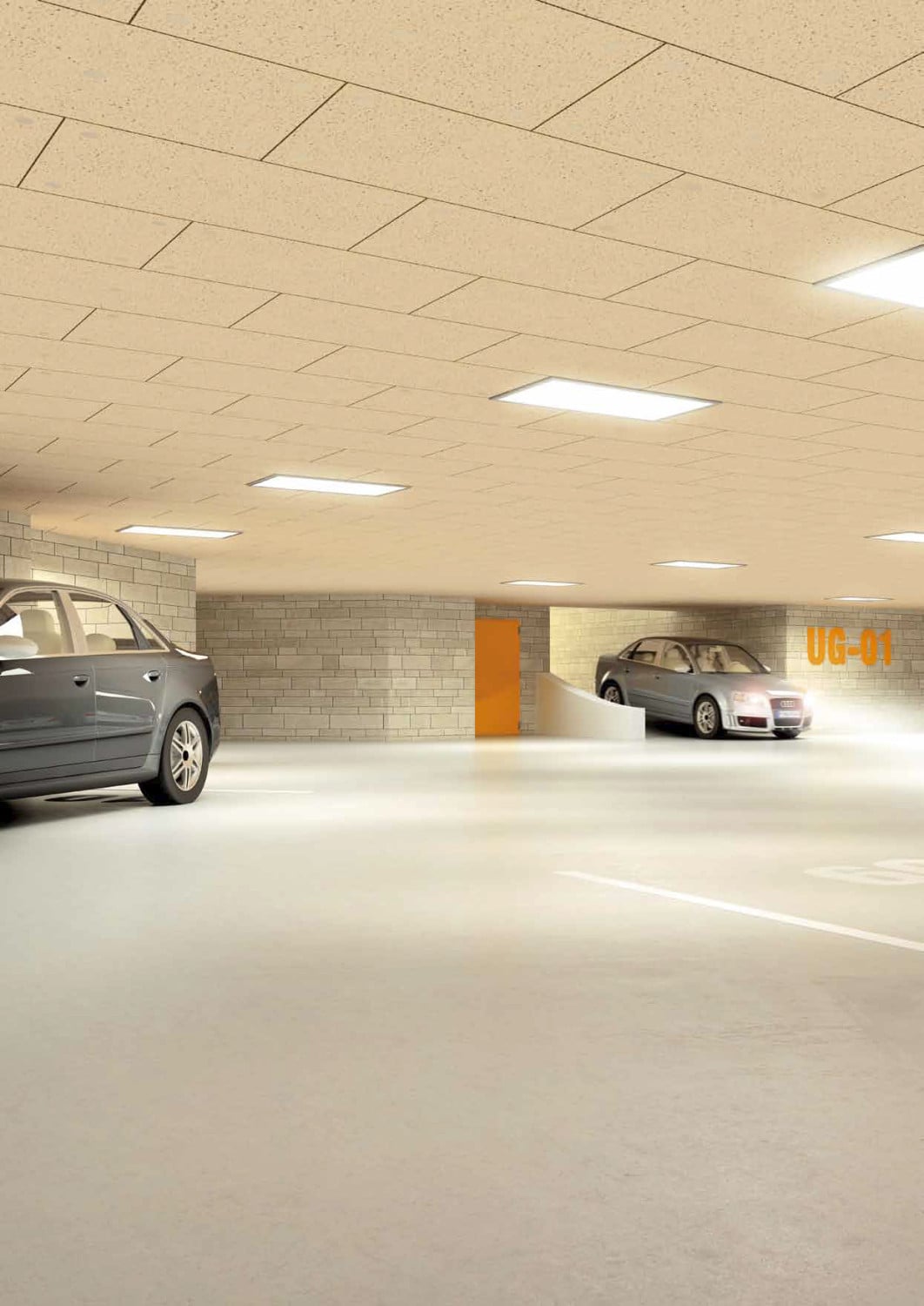 Farbige Holzwolle-Mehrschichtplatten als Hitzeschild