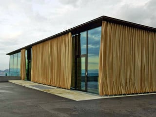 Der Festpavillon auf dem Gurten oberhalb von Bern