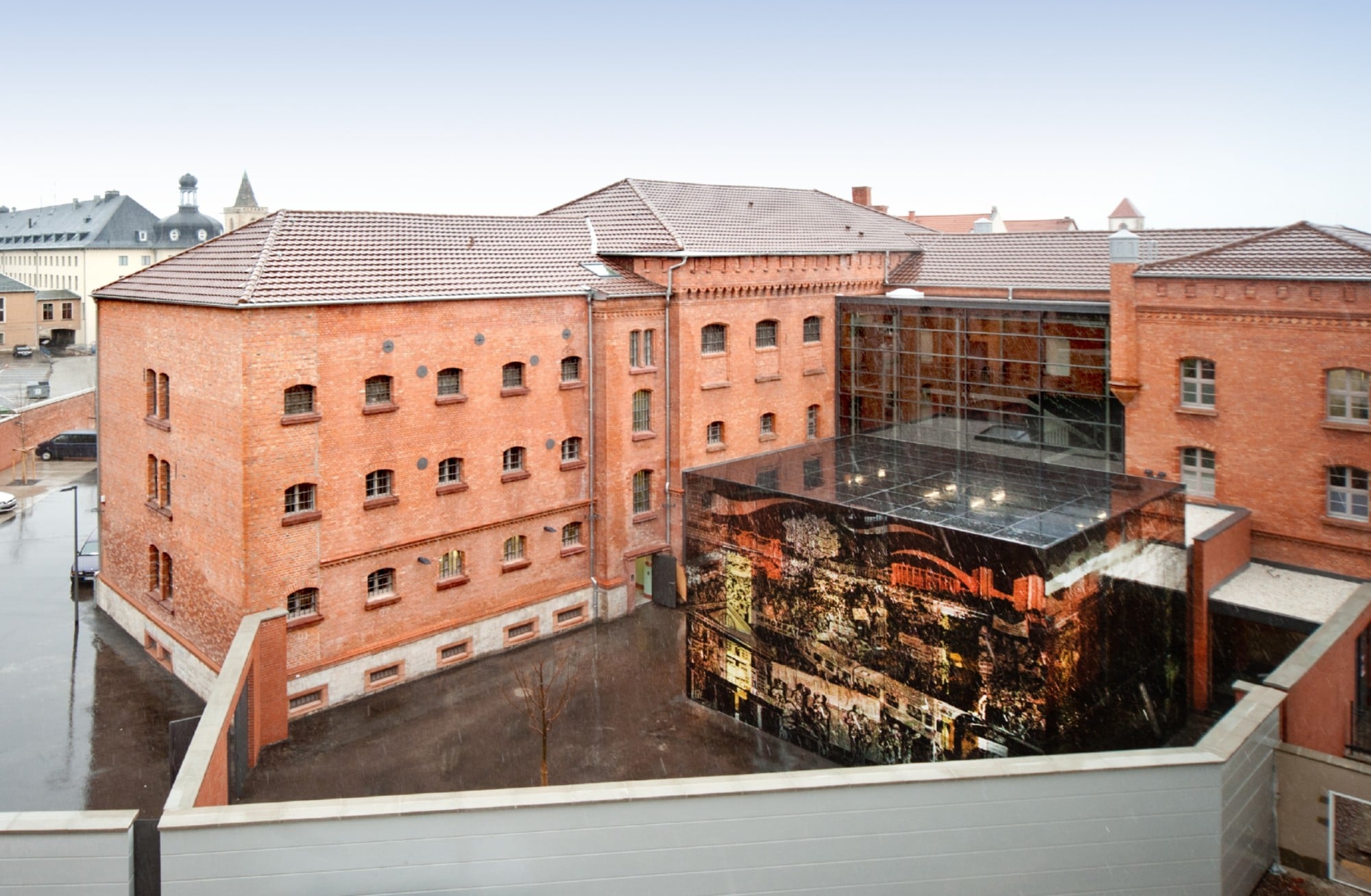 Gedenk und Bildungsstätte Andreasstraße in Erfurt Glas Bildung