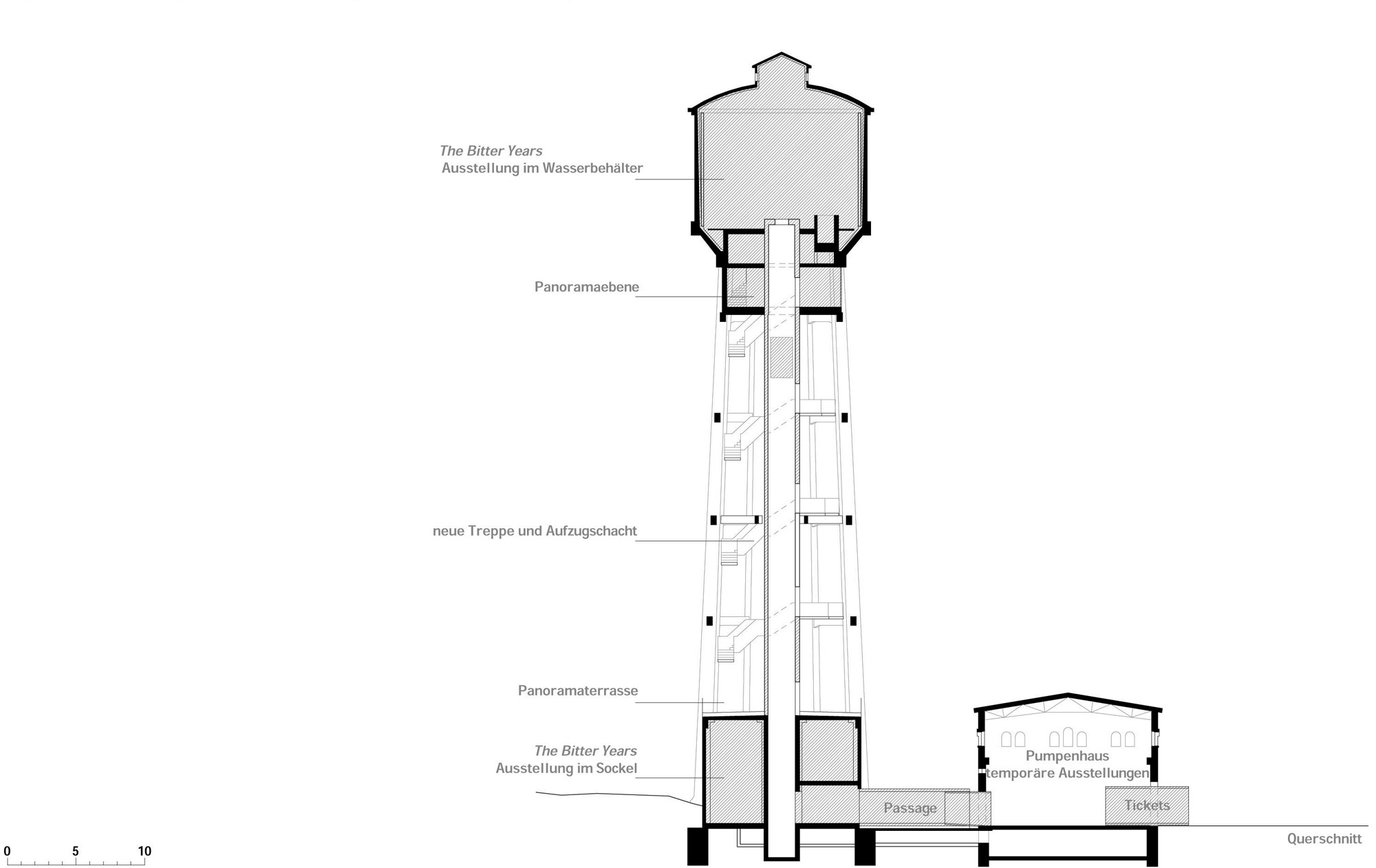 Wasserturm in Dudelange | Beton | Sonderbauten | BauNetz Wissen