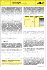 B 21 – Betonieren bei extremen Temperaturen