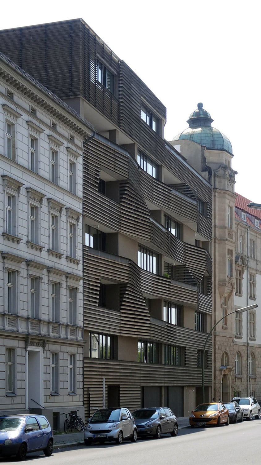 Baulückenschließung in Berlin-Kreuzberg: Die Balkone treten kaum vor die Außenwand vor