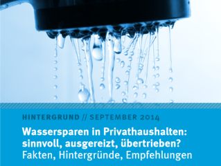 In der Broschüre des Umweltbundesamtes wird erläutert, warum und wie Wassersparen sinnvoll ist.